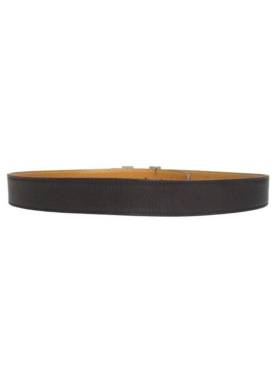 Hermes Constance Hmartelee Giboshi Reversible Belt 80 Brown Beige Silver main image 4